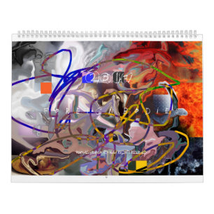 CALENDÁRIO da ARTE de 2017 abstracções de Digit