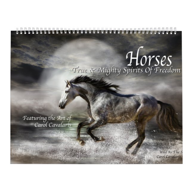 Calendário da arte dos cavalos (Capa)
