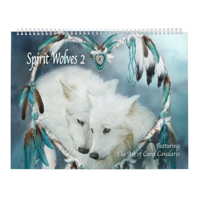 Calendário da arte dos lobos 2 do espírito (Capa)