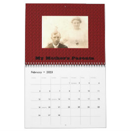 Calendário da Árvore da Família de Fotos de Quatro