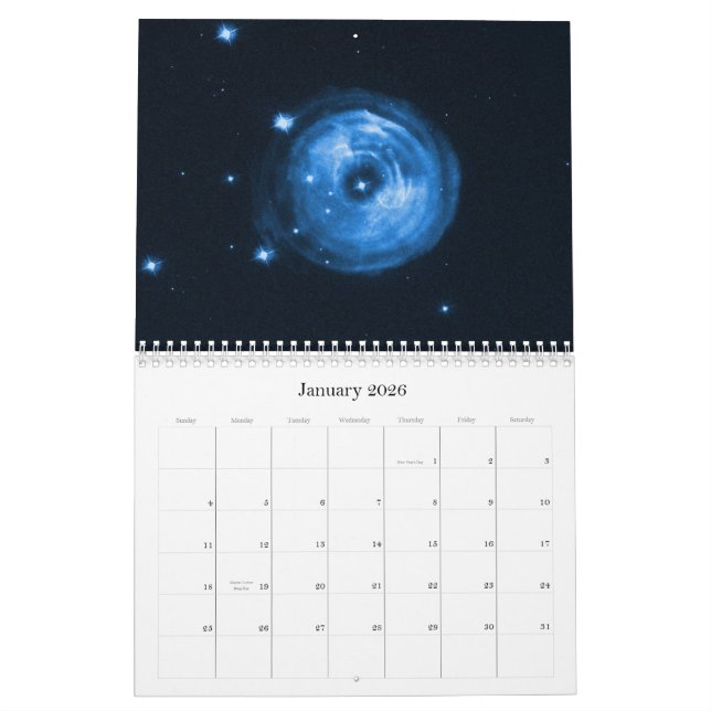 Calendário da astronomia (Jan 2026)