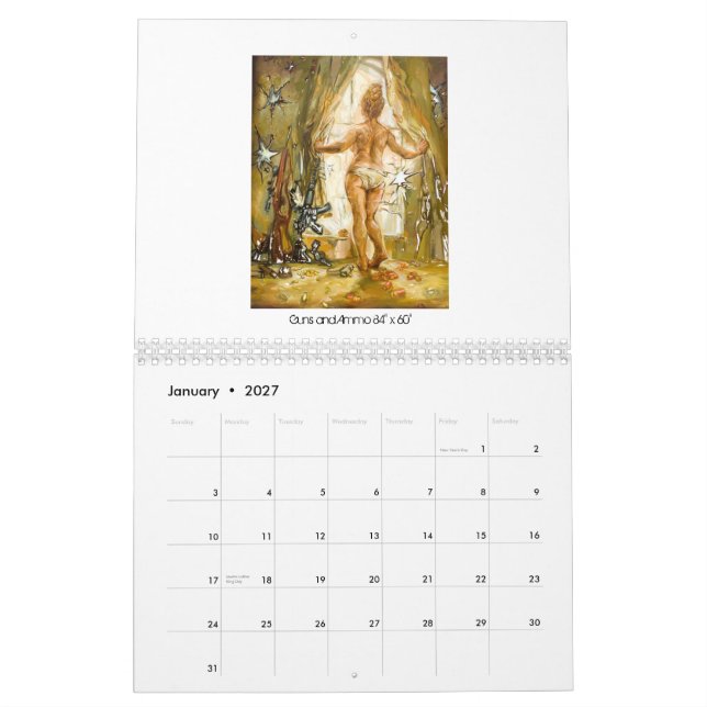 Calendário da beleza 2014 de Americano de S. (Jan 2027)