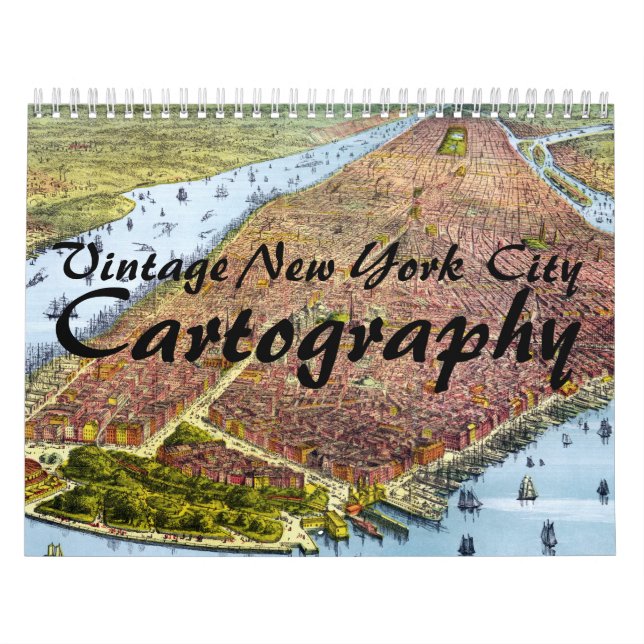 Calendário da cartografia da Nova Iorque do (Capa)