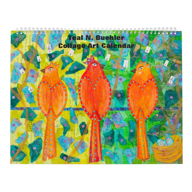 Calendário da colagem da arte (Capa)