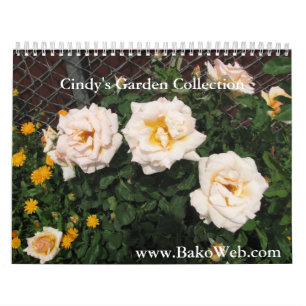 Calendário da coleção do jardim de Cindy