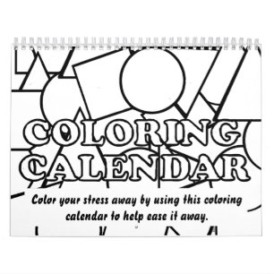 Calendário da coloração
