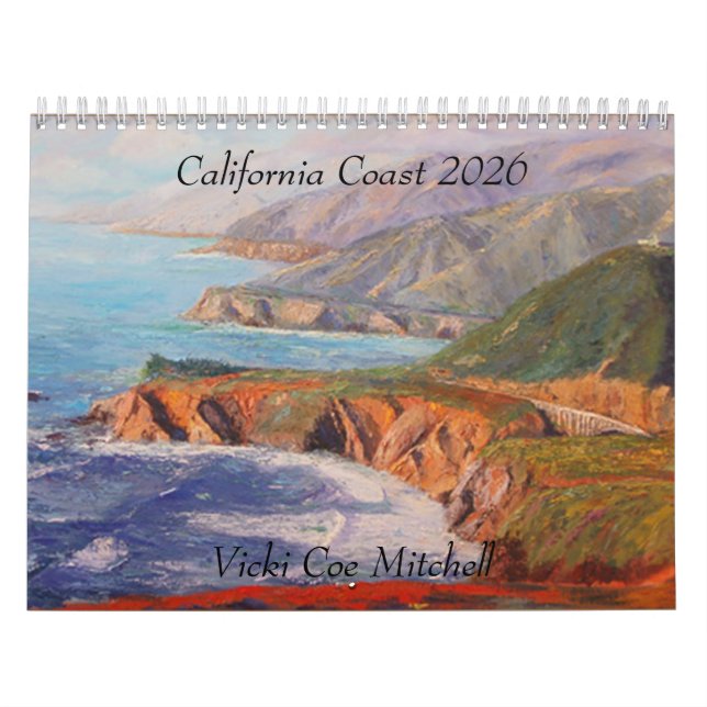 Calendário da Costa da Califórnia 2026 (Capa)