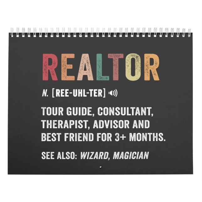Calendário da Cotação Funny do Realtor 2023 (Capa)