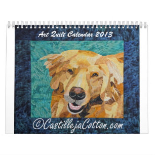 Calendário da edredão da arte