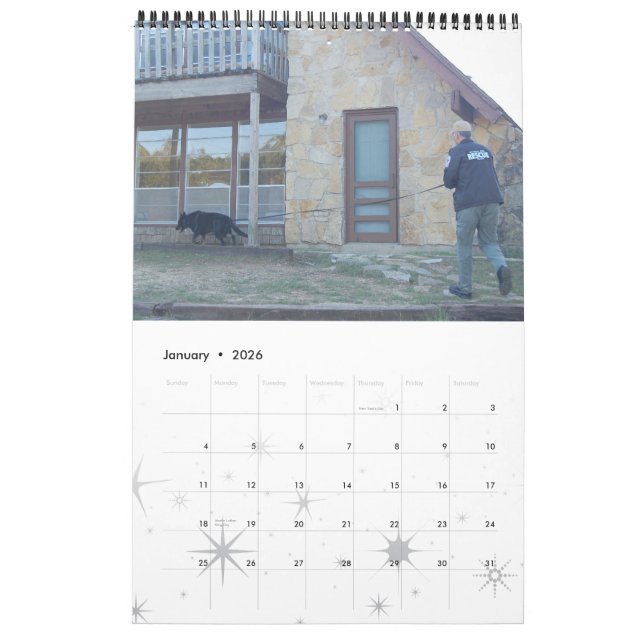 Calendário da equipa de salvamento 2012 da busca (Jan 2026)