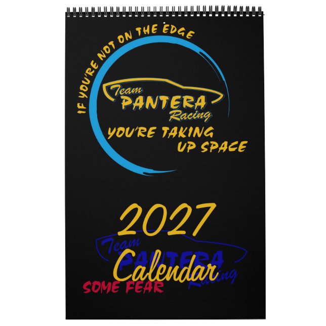 Calendário da Equipe Pantera Racing - 2027 (Capa)
