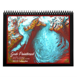 Calendário da escova de pintura 2015 do deus