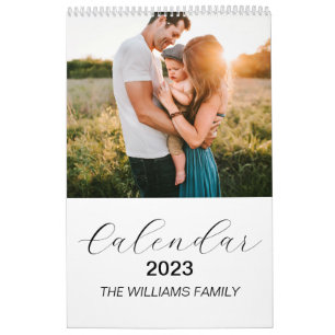 Calendário da Família Personalizada Moderna 2025