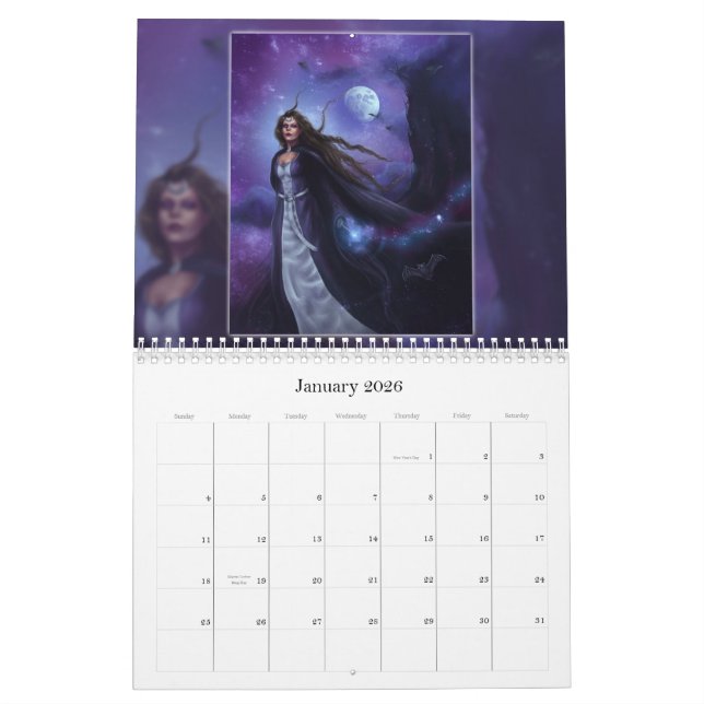 Calendário da fantasia do reino de Tiffany (Jan 2026)