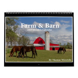 Calendário da fazenda & do celeiro 2017 por Tom