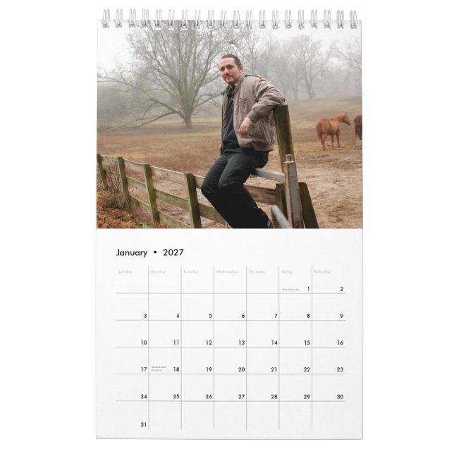 Calendário da fazenda do júnior de Donald Norris (Jan 2027)