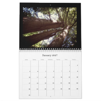 Calendário da Floresta de Redwood