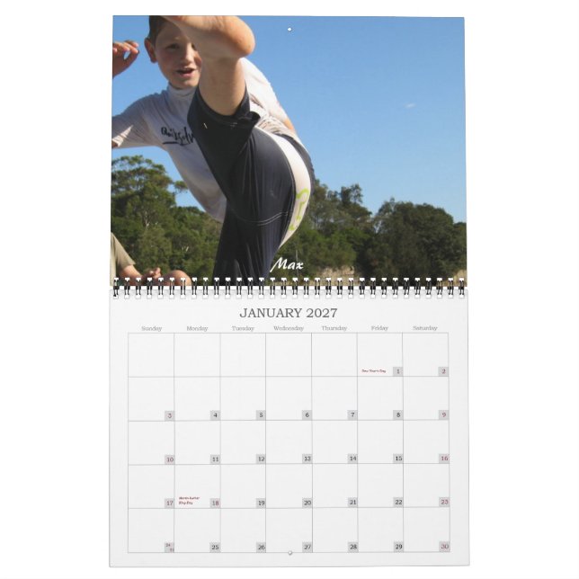 Calendário da foto de família (Jan 2027)
