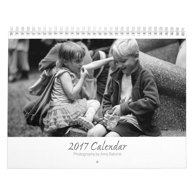 Calendário da foto do Monochrome do Amy 2017 (Capa)