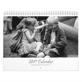 Calendário da foto do Monochrome do Amy 2017