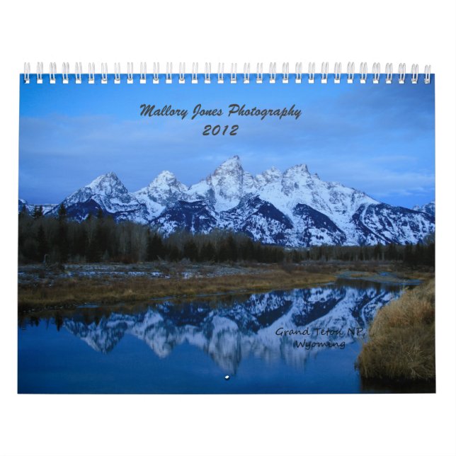 Calendário da fotografia 2012 de Mallory Jones (Capa)