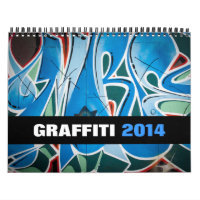 Calendário da fotografia 2014 da arte dos grafites