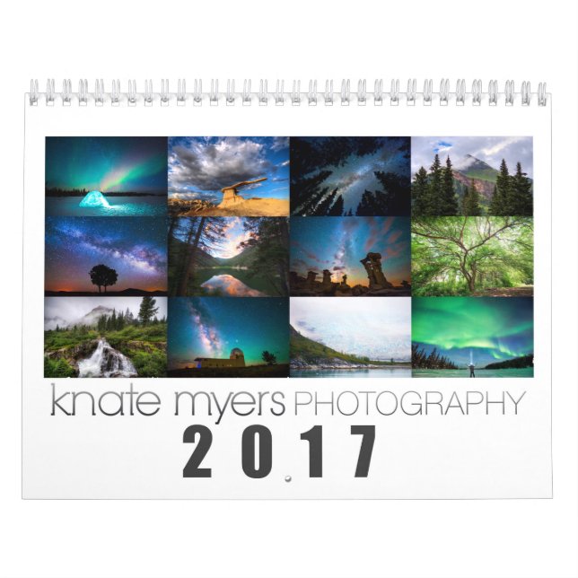 Calendário da fotografia 2017 de Knate Myers (Capa)
