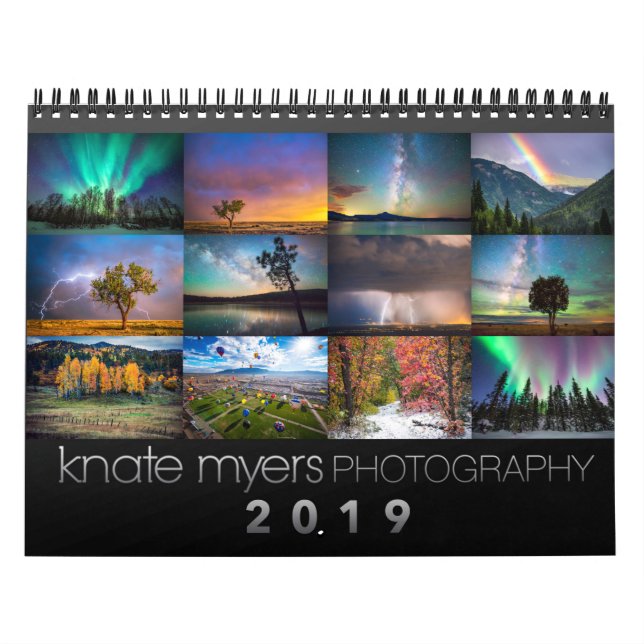 Calendário da fotografia 2019 de Knate Myers (Capa)