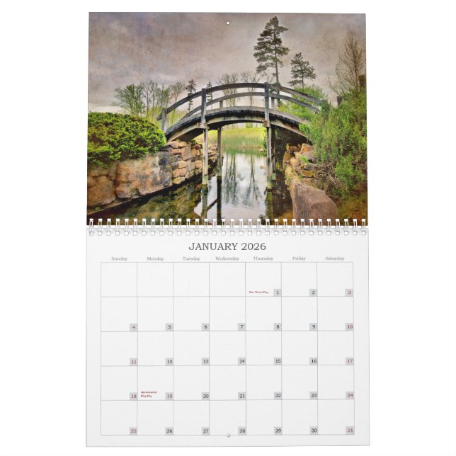 Calendário da fotografia de 2013 paisagens (Jan 2026)