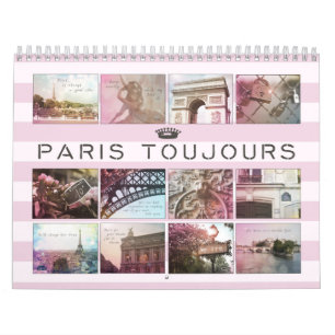 Calendário da fotografia de Paris Toujours
