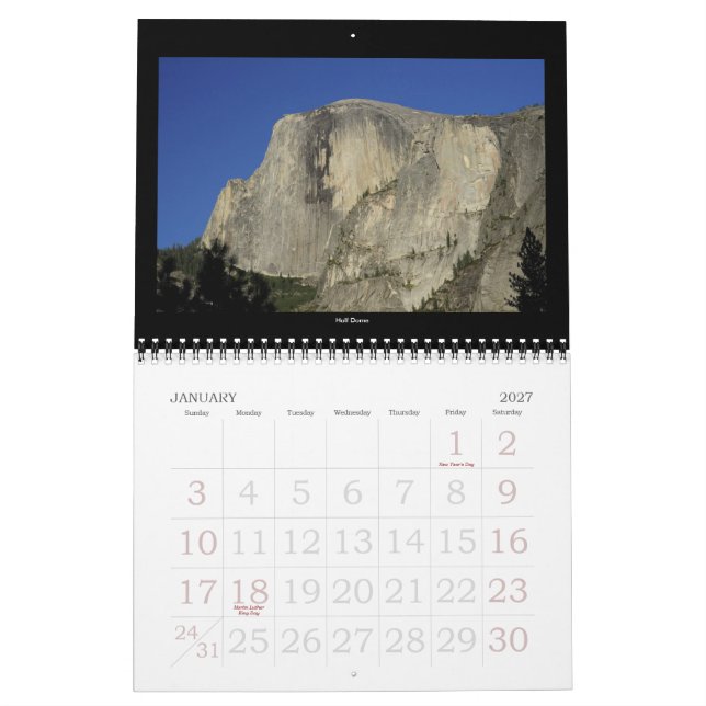 Calendário da fuga 2011 de John Muir (Jan 2027)