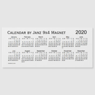 Calendário da Fumaça Branca 2020 por Janz 9x4 Magn