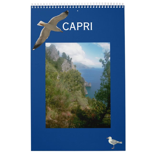 Calendário da Ilha de Capri Wall (Capa)