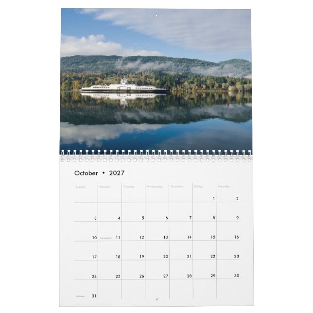 Calendário da ilha do primavera de 2017 sais (Out 2027)