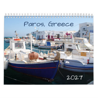 Calendário da Ilha Grega de Paros 2027
