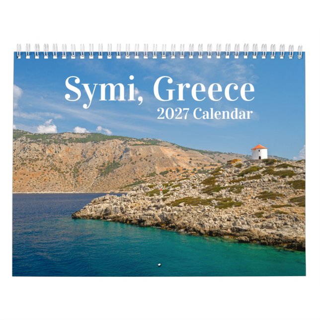 Calendário da Ilha Grega de Symi 2027 (Capa)