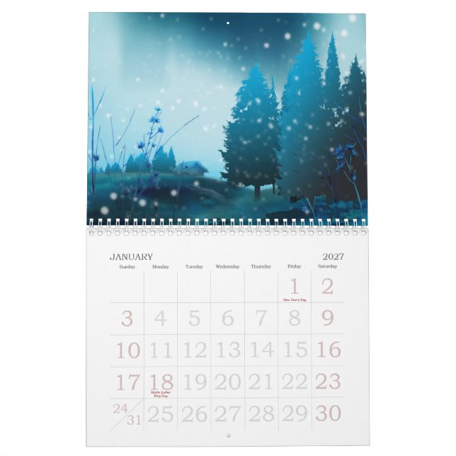 Calendário da Inspiração-Natureza 2015 de Digitas (Jan 2027)