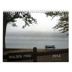 Calendário da lagoa 2014 de Walden com cotações de