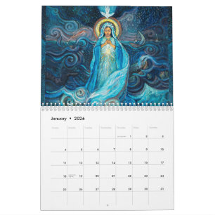 Calendário da Mãe Bendita Maria de imagens Católic