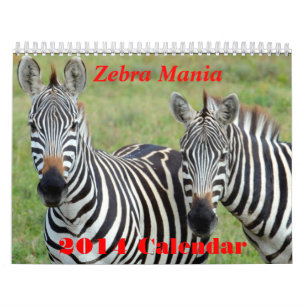 Calendário da mania 2014 da zebra