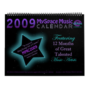 CALENDÁRIO da MÚSICA do MMC 2009 MYSPACE - parte