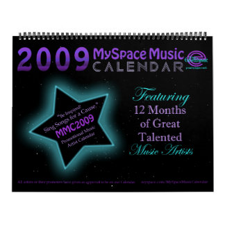 CALENDÁRIO da MÚSICA do MMC 2009 MYSPACE - parte