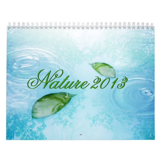 Calendário da Natureza - Água, Céu e Folhas 2013 (Capa)