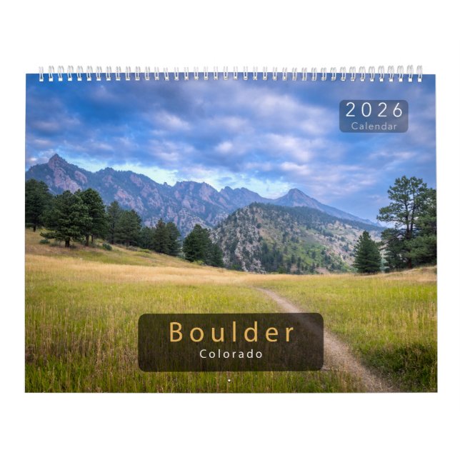 Calendário da Natureza de Boulder Colorado 2026 (Capa)