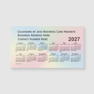 Calendário da Nuvem do Arco-Íris 2027 por Janz Mag
