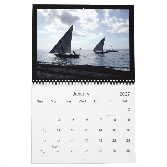 Calendário da Odisseia Tanzaniana (Jan 2027)
