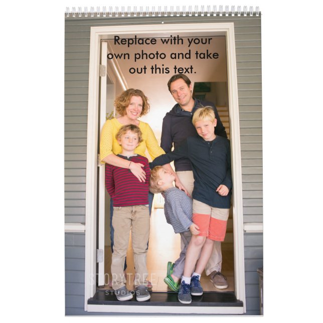 Calendário da Página de solteiro Adicionar Suas Fo (Capa)