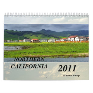 Calendário da paisagem 2011 de Califórnia do nor