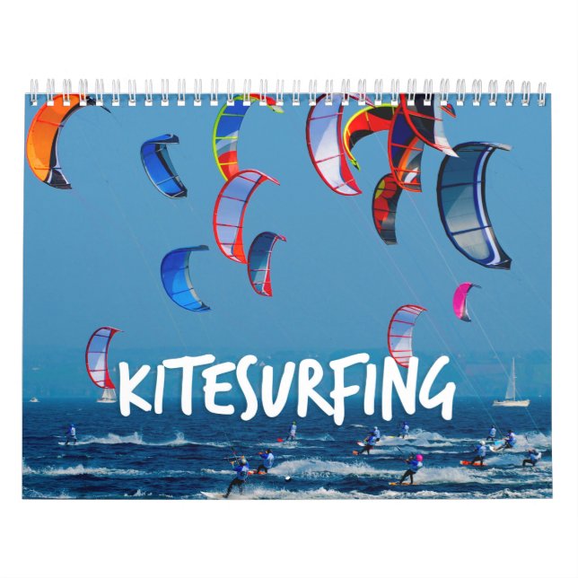 Calendário da Parede de Kitesurfing (Capa)