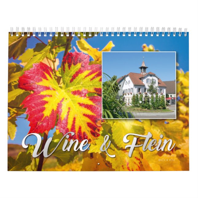 Calendário da Parede de Vinhos - Flor e Vinho (Capa)